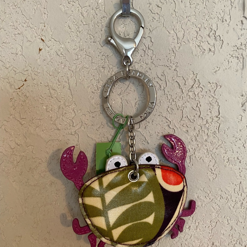 Vera Bradley new w/tag Crab key chain